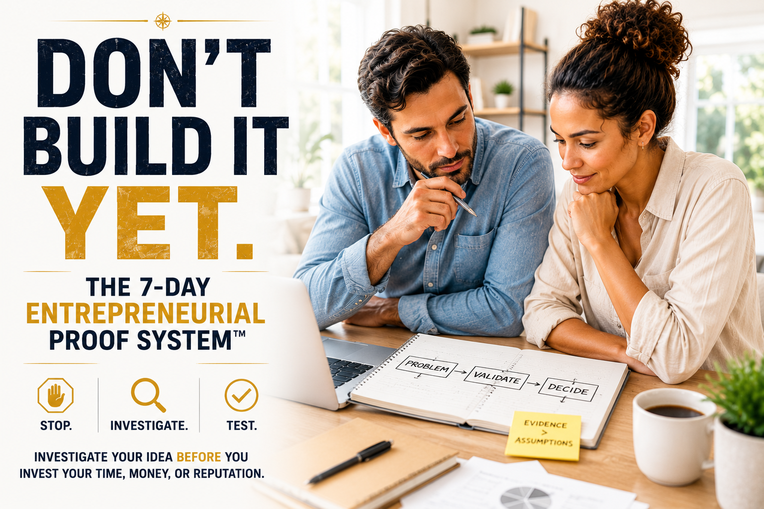 Don't Build It Yet: The 7-Day Entrepreneurial Proof System™